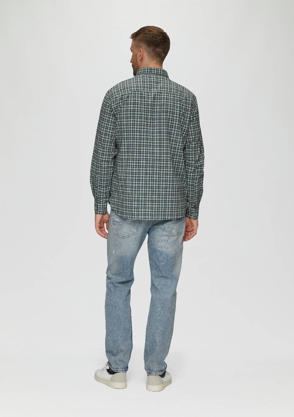 S.Oliver Regular Fit: Hemd mit Button-Down-Kragen aus Baumwollstretch Discount Store für neue Produkte