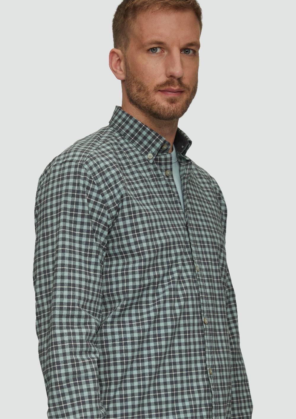 S.Oliver Regular Fit: Hemd mit Button-Down-Kragen aus Baumwollstretch Discount Store für neue Produkte