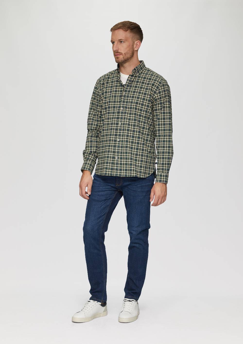 S.Oliver Regular Fit: Hemd mit Button-Down-Kragen aus Baumwollstretch Nur noch ein Tag übrig