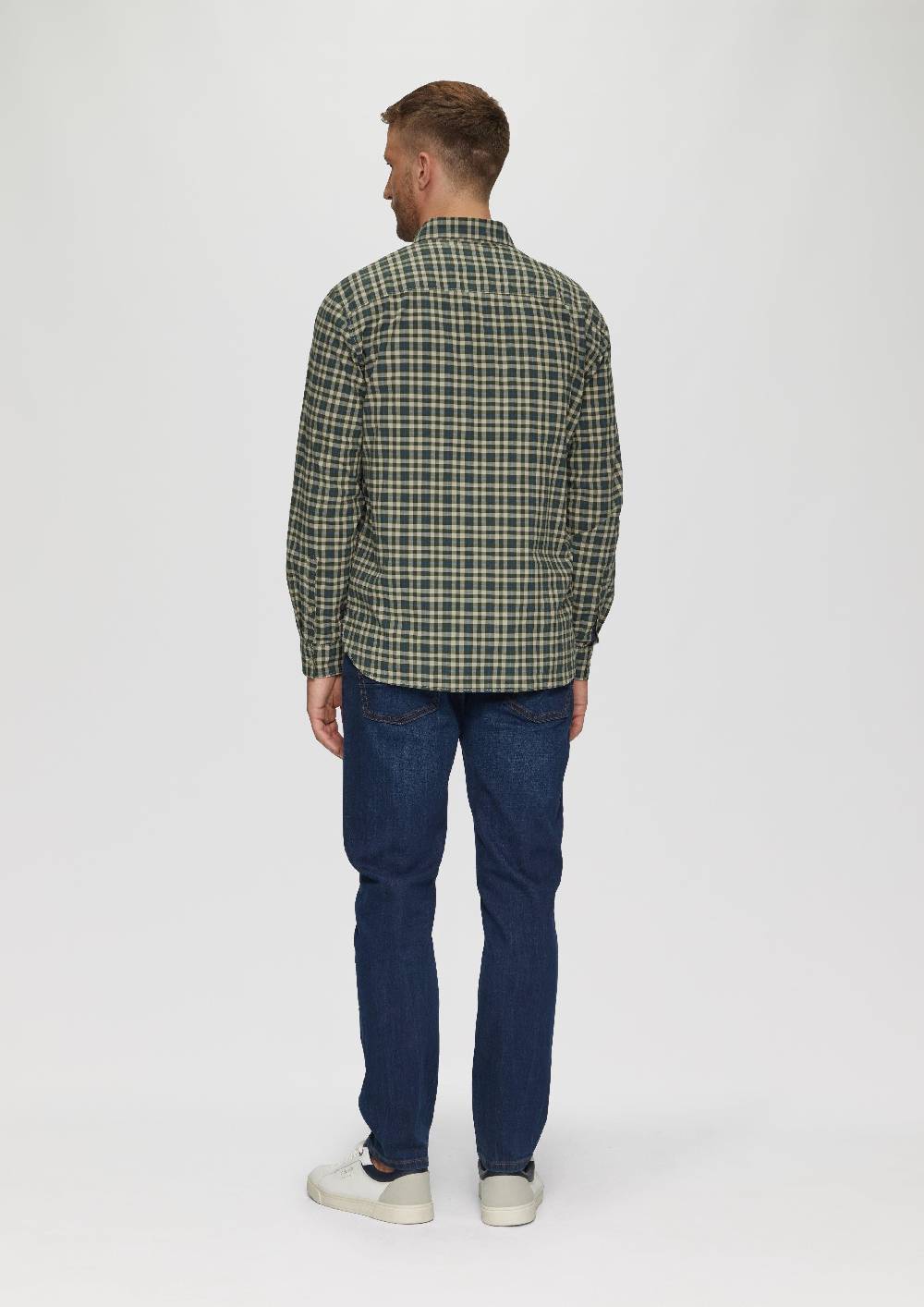 S.Oliver Regular Fit: Hemd mit Button-Down-Kragen aus Baumwollstretch Nur noch ein Tag übrig