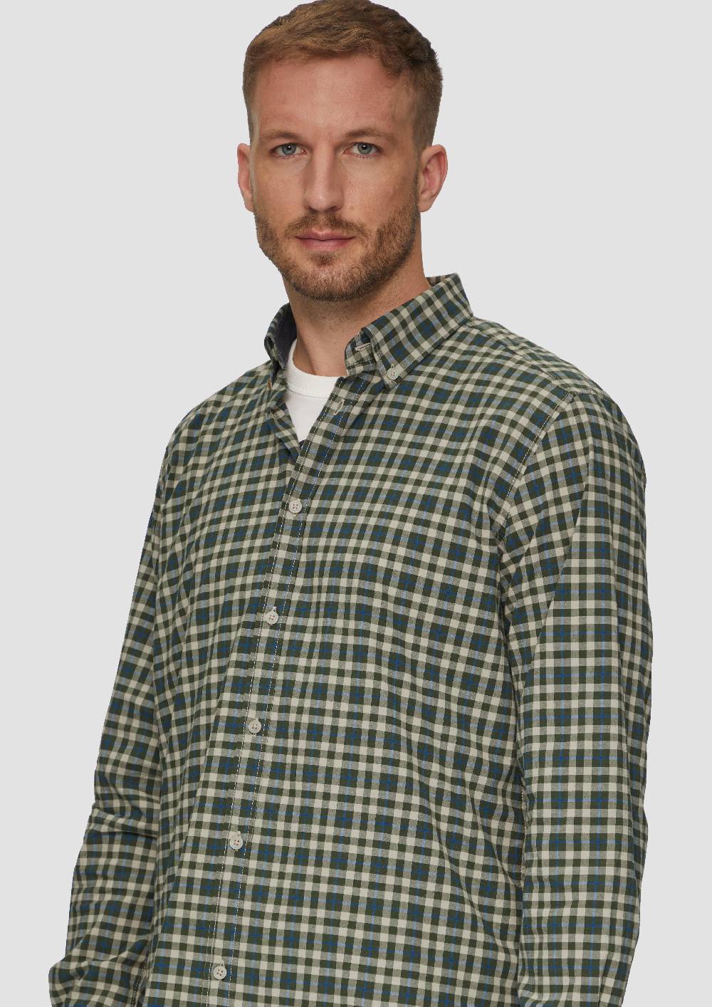 S.Oliver Regular Fit: Hemd mit Button-Down-Kragen aus Baumwollstretch Nur noch ein Tag übrig