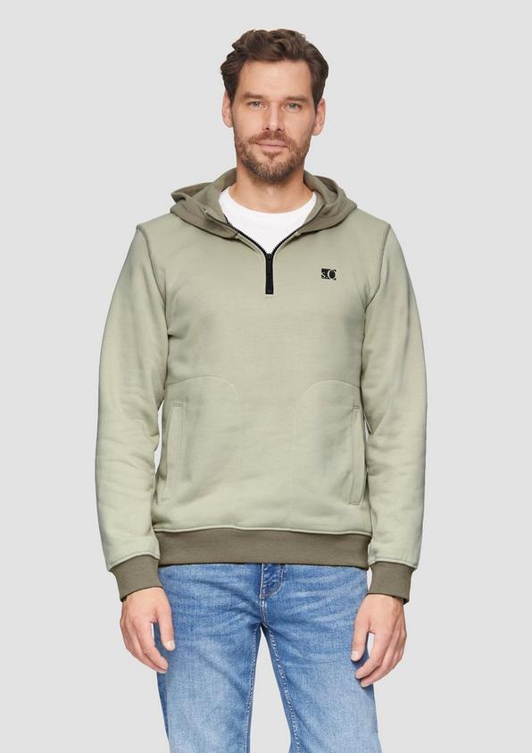 S.Oliver Hoodie mit Stehkragen und Reißverschluss Riesige Rabatte