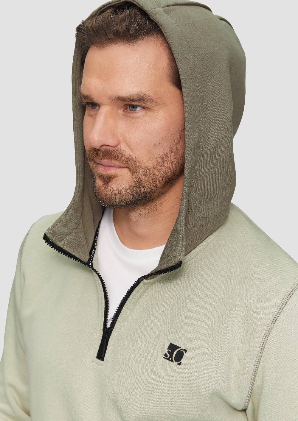 S.Oliver Hoodie mit Stehkragen und Reißverschluss Riesige Rabatte