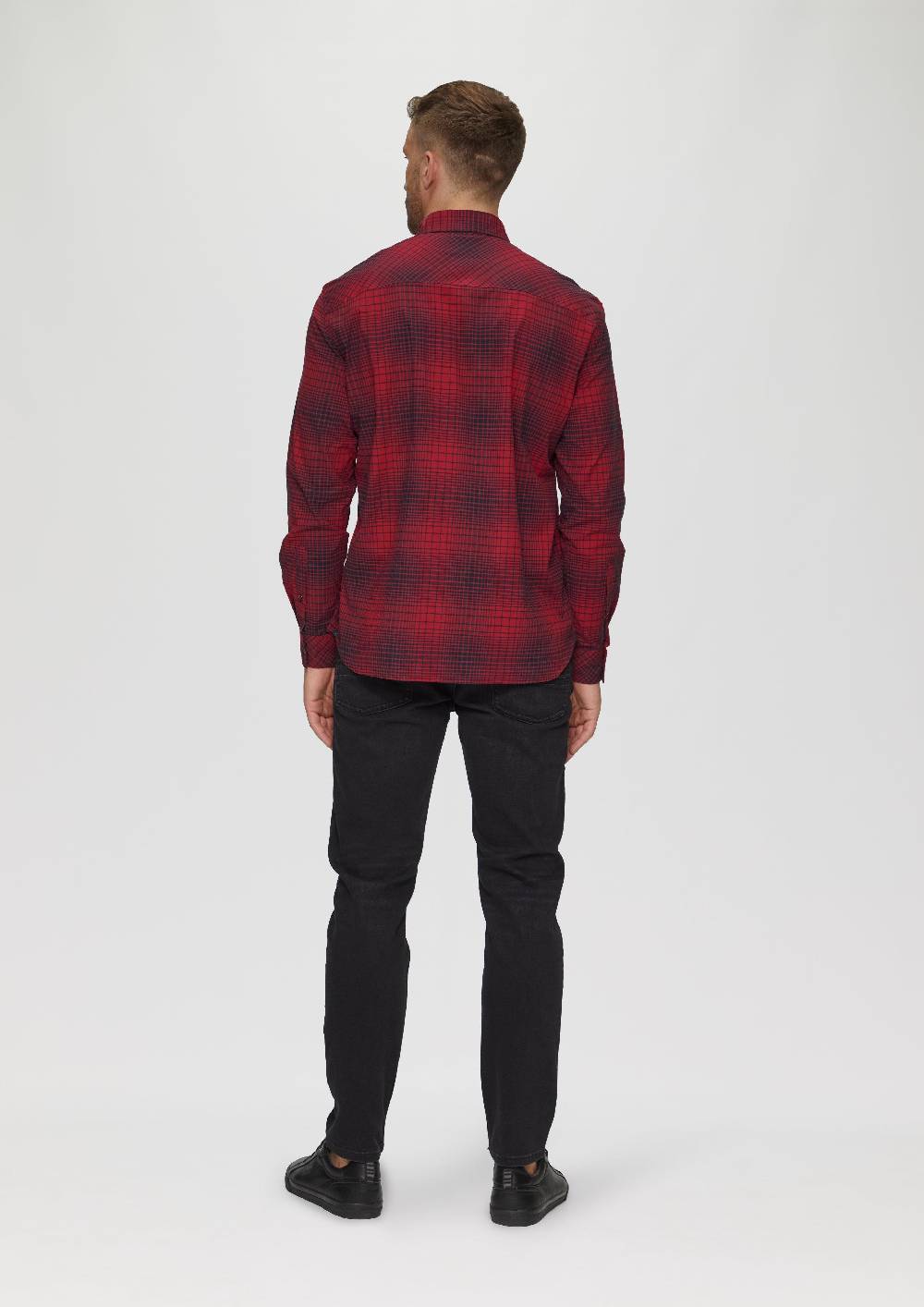 S.Oliver Regular Fit: Hemd mit Button-Down-Kragen aus Baumwollstretch Clearance-Verkauf