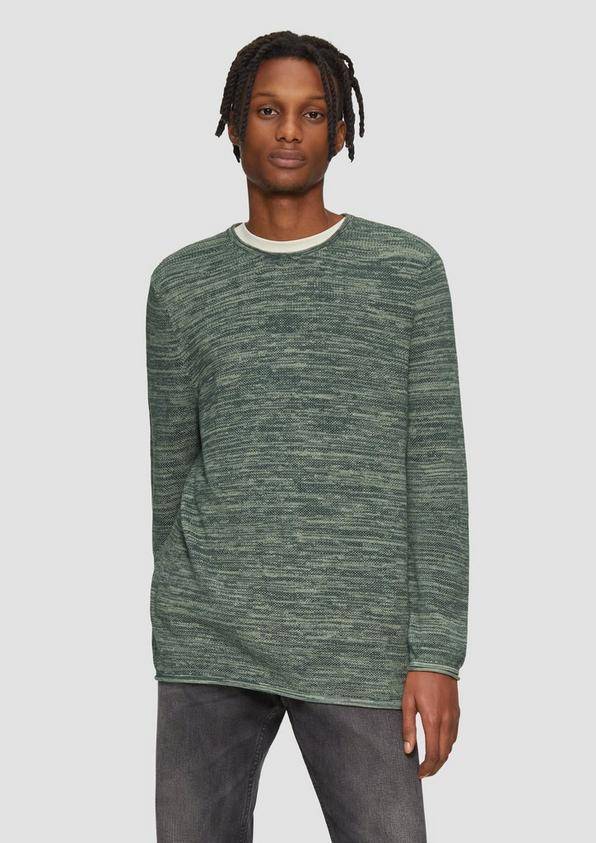 S.Oliver Strickpullover in Melange-Optik Begrenzt auf 3 Tage