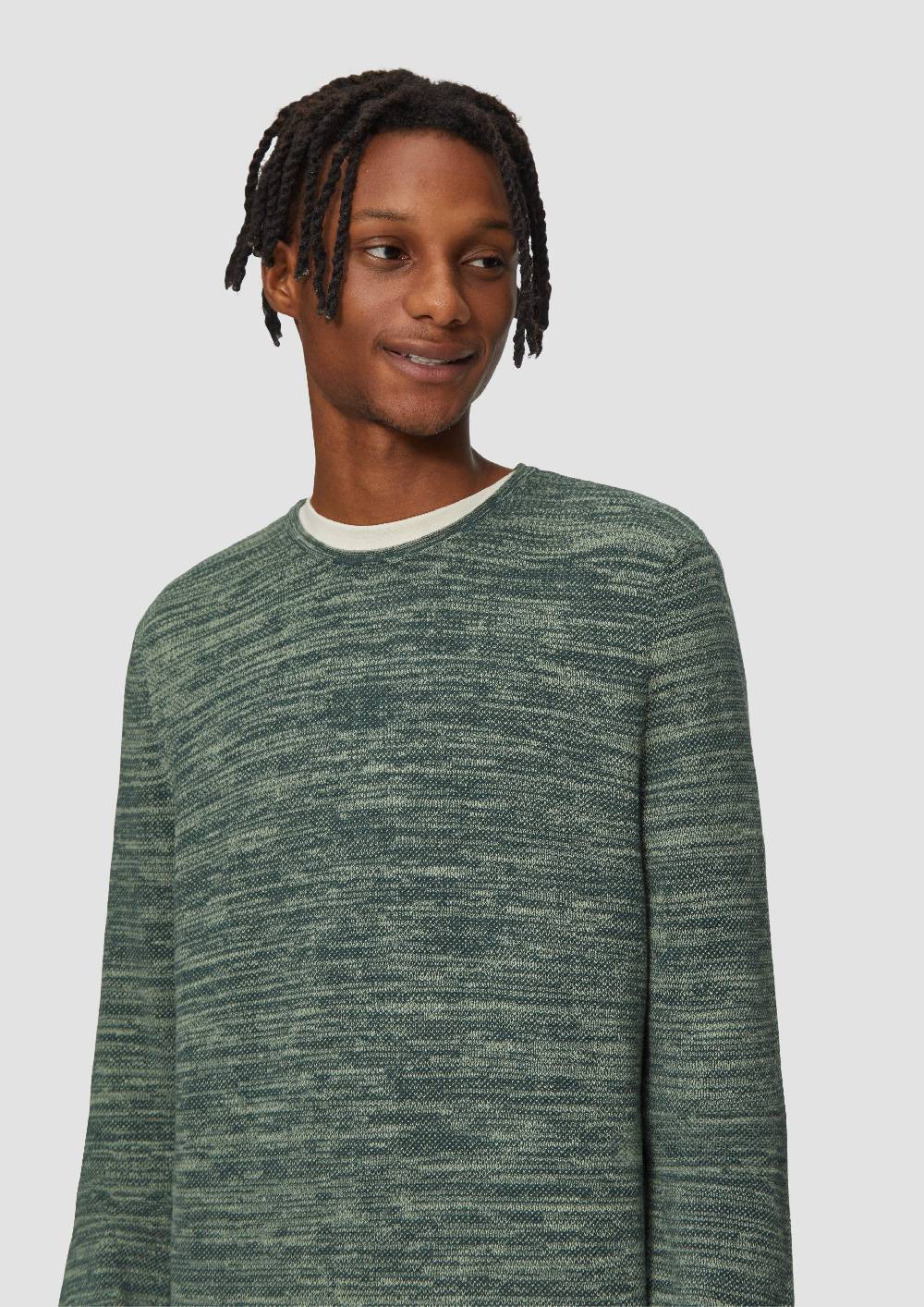 S.Oliver Strickpullover in Melange-Optik Begrenzt auf 3 Tage