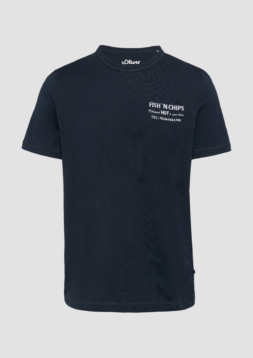 S.Oliver Baumwollshirt mit Frontprint 2025