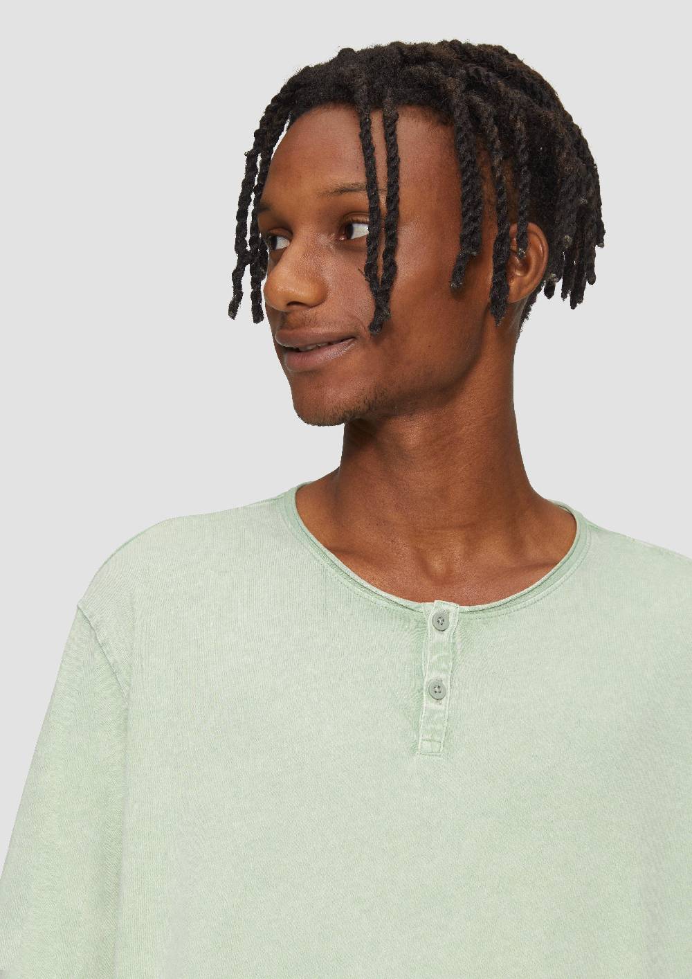 S.Oliver Gewaschenes Longsleeve mit Rollkante Verkauf