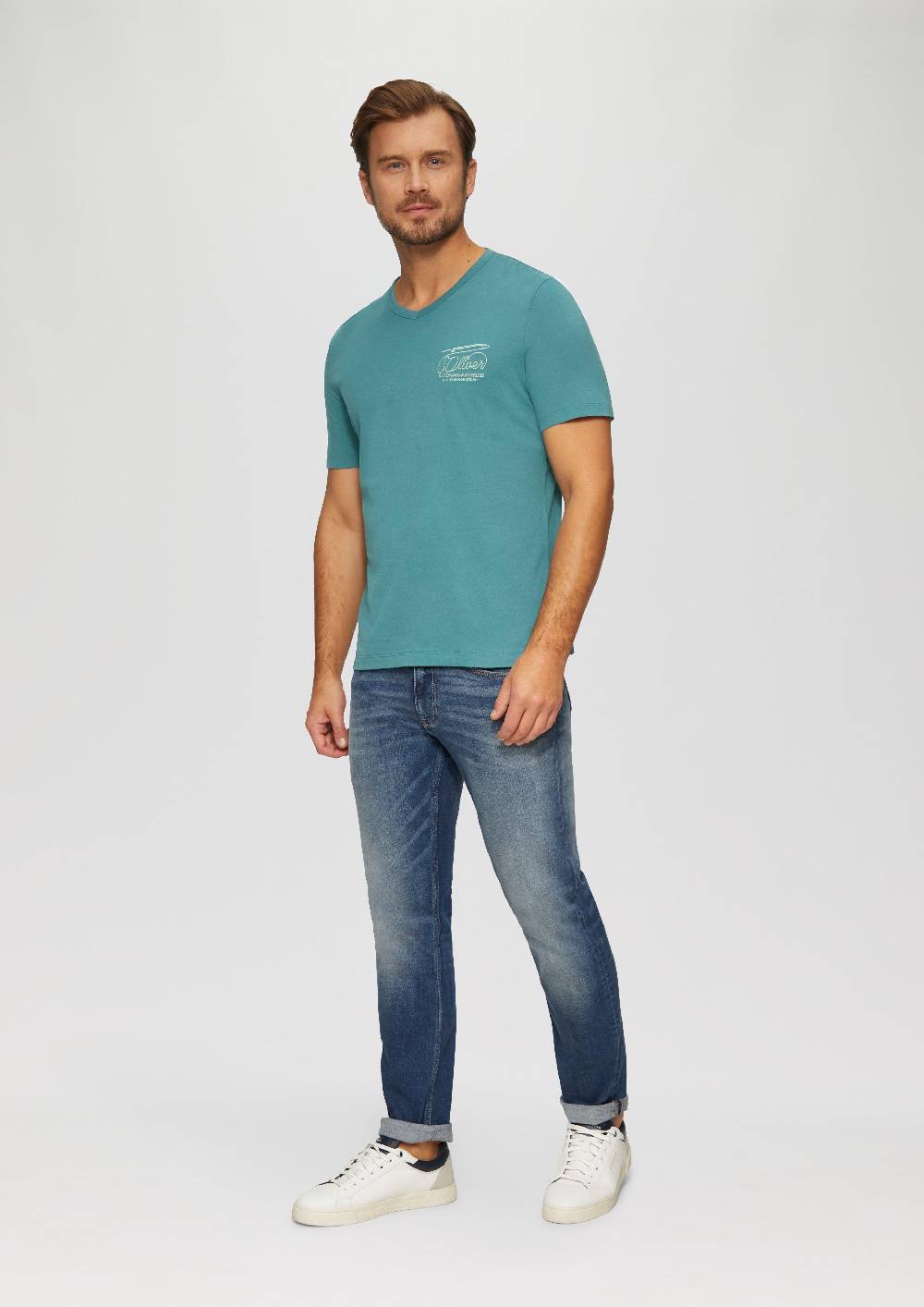 S.Oliver T-Shirt mit Logostickerei Angebote