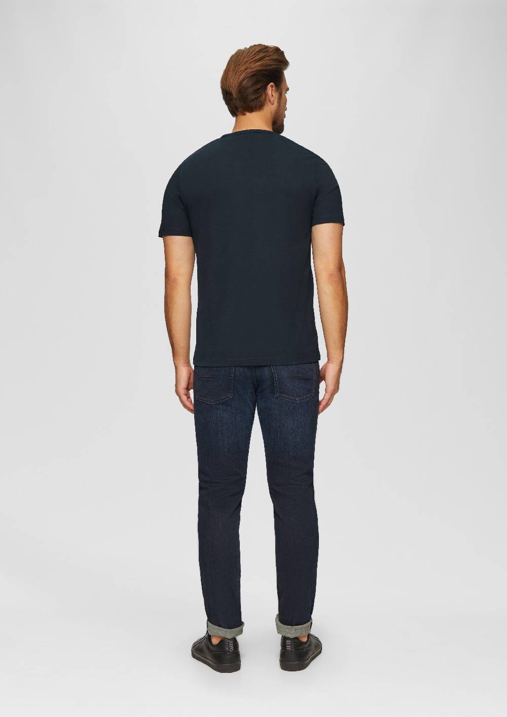 S.Oliver T-Shirt mit Logostickerei Schlussverkauf