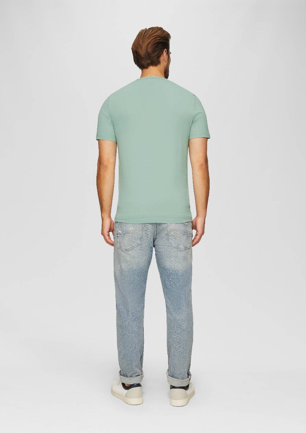 S.Oliver T-Shirt mit Logostickerei Fabrikverkauf