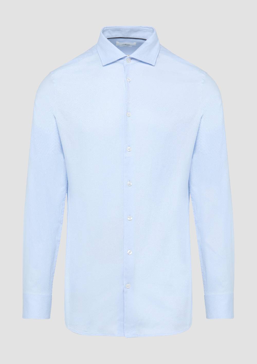 S.Oliver Tailored Fit: Fein strukturiertes Hemd aus Comfort Stretch Begrenztes Angebot