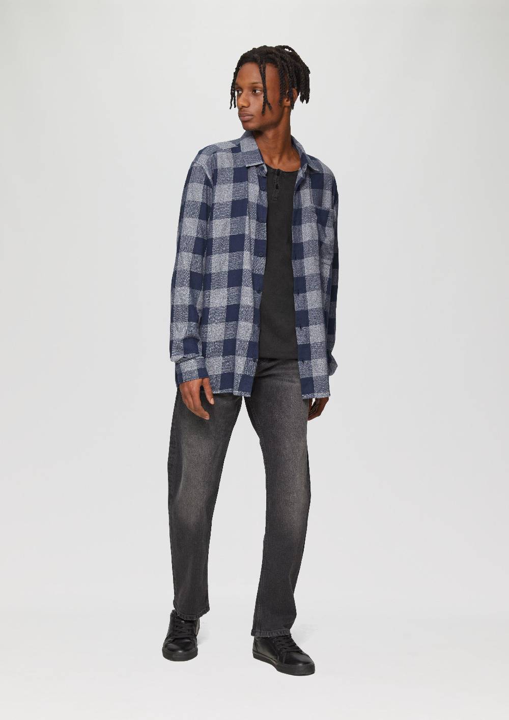 S.Oliver Gewaschenes Longsleeve mit Rollkante Black Friday