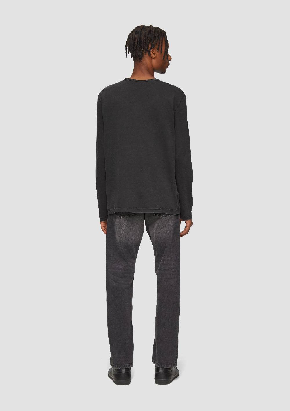 S.Oliver Gewaschenes Longsleeve mit Rollkante Black Friday