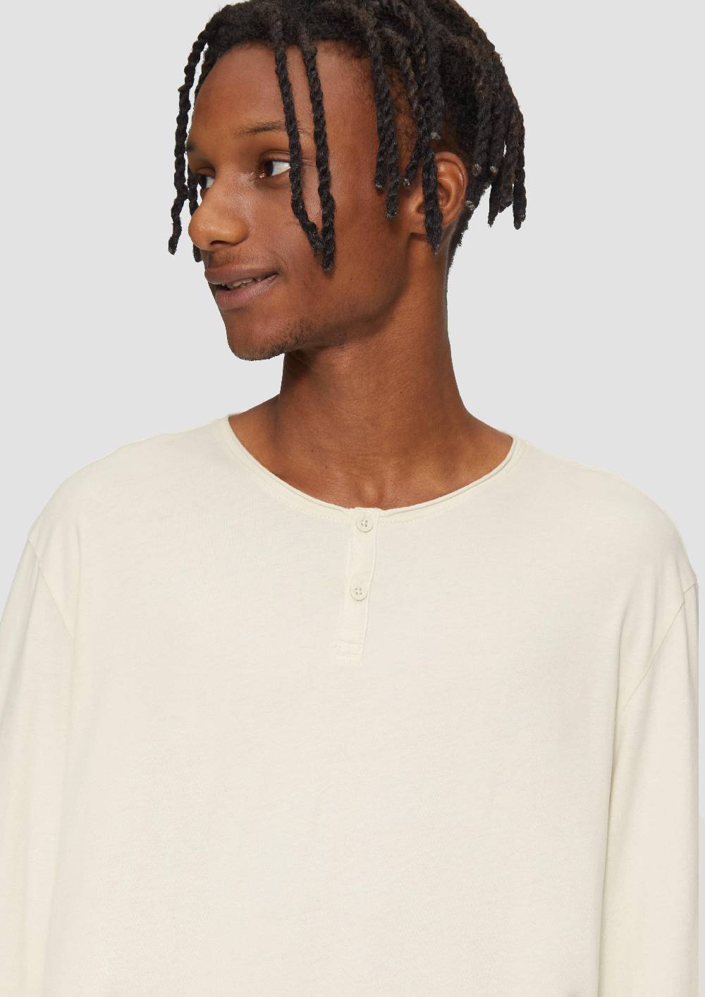 S.Oliver Gewaschenes Longsleeve mit Rollkante Cyber Monday