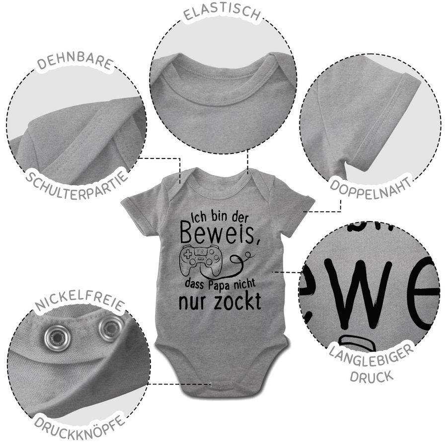 Shirtracer Ich bin der Beweis, dass Papa nicht nur zockt: T-Shirt Rucksack Shirtracer 50% Rabatt mit kostenlosem Versand