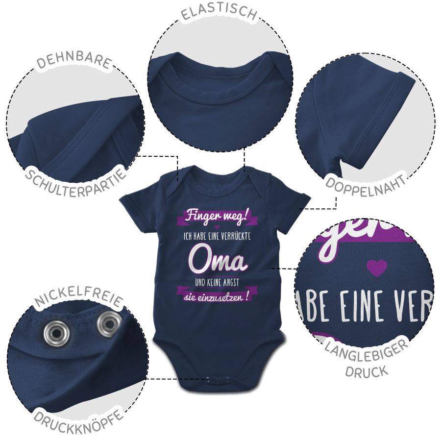 Shirtracer Ich habe eine verrückte Oma Lila Shirts & Mehr Shirtracer Begrenzt auf 3 Tage