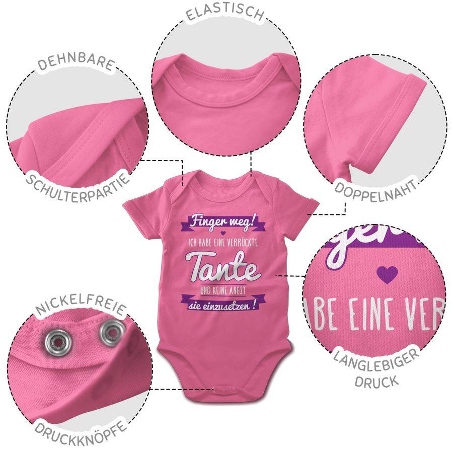 Shirtracer Ich habe eine verrückte Tante Lila: T-Shirt Gym Bag Shirtracer Online