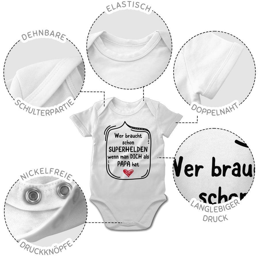 Shirtracer Wer braucht schon Superhelden wenn man dich als Papa hat Shirts & Mehr Shirtracer Meist gekauft