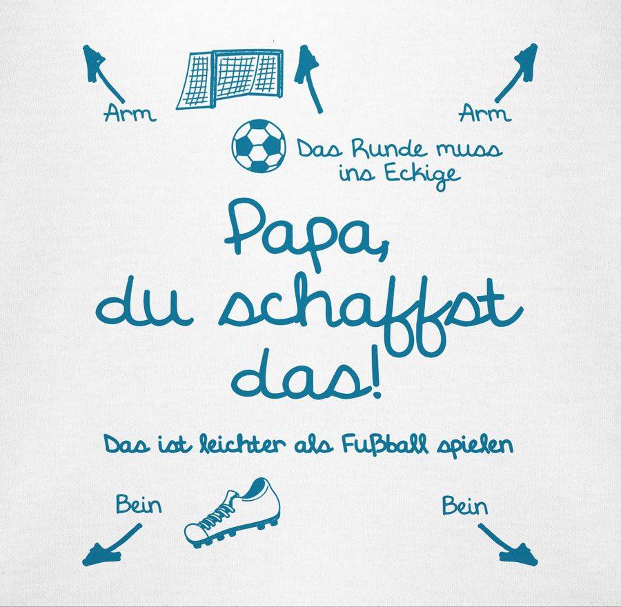 Shirtracer Papa du schaffst das Fußball Junge: T-Shirt Gym Bag Shirtracer Limitierter Zeitrabatt