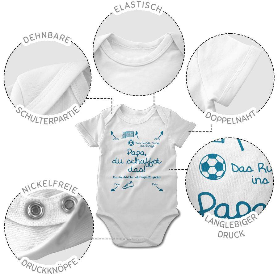 Shirtracer Papa du schaffst das Fußball Junge: T-Shirt Gym Bag Shirtracer Limitierter Zeitrabatt