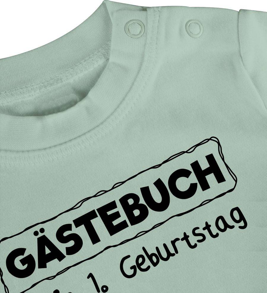 Shirtracer Gästebuch Mein erster Geburtstag schwarz Shirts & Mehr Shirtracer Großer Ausverkauf