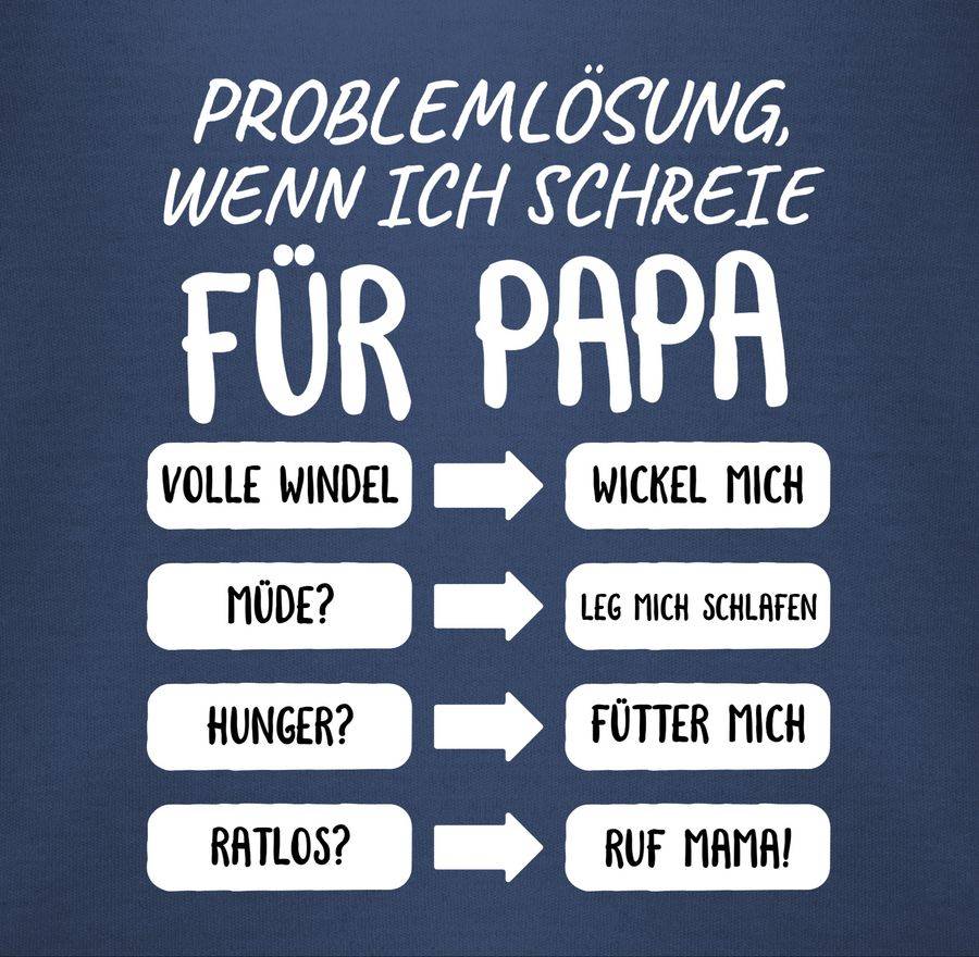 Shirtracer Problemlösung wenn ich schreie für Papa weiß Shirts & Mehr Shirtracer Osterangebot