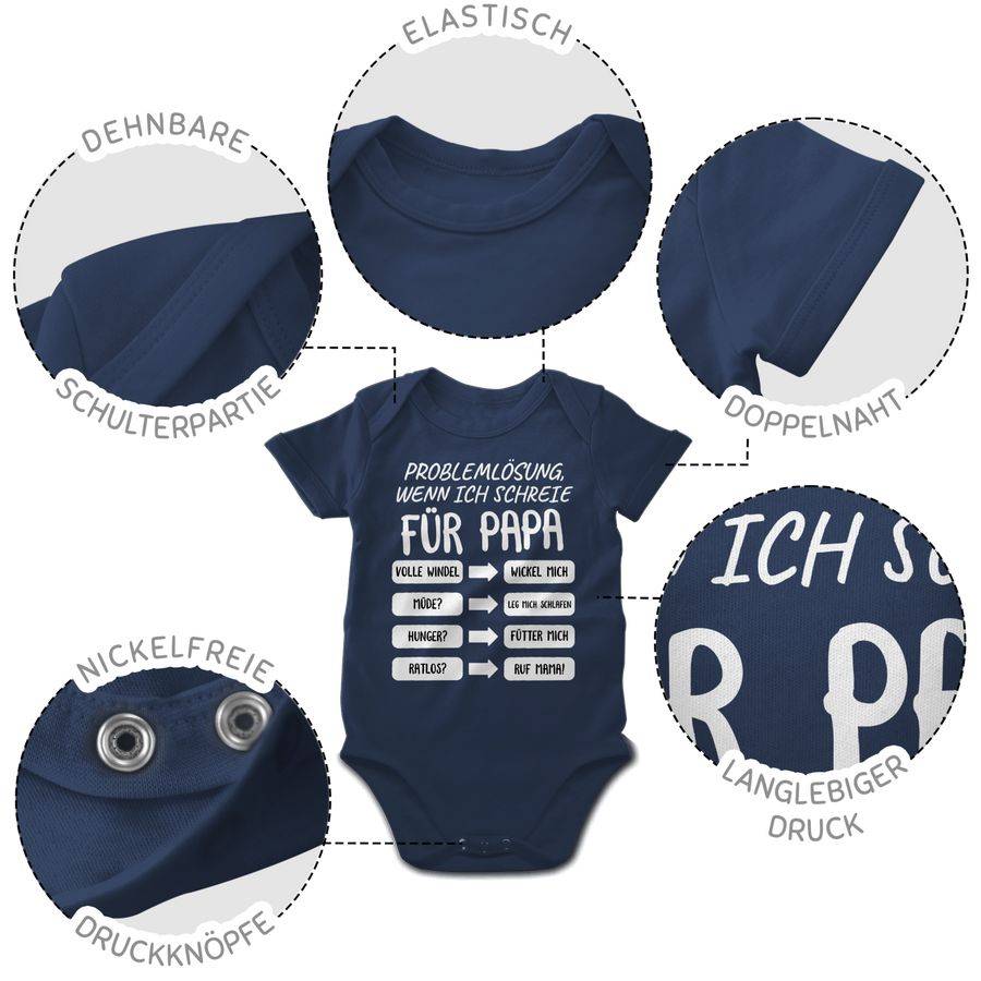 Shirtracer Problemlösung wenn ich schreie für Papa weiß Shirts & Mehr Shirtracer Osterangebot