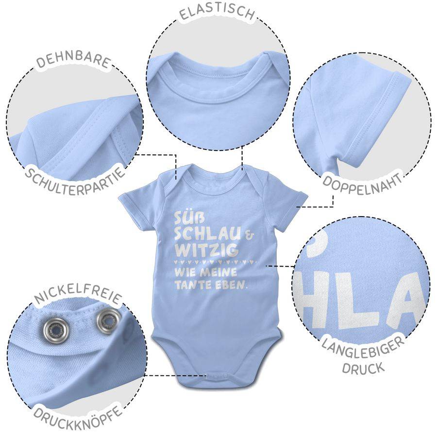 Shirtracer Süß schlau und witzig - wie meine Tante eben - Weiß Shirts & Mehr Shirtracer Muttertagsangebot