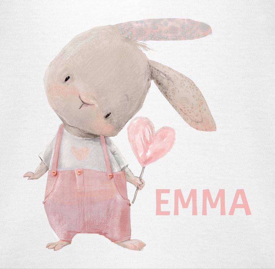 Shirtracer Mädchen Hase Rabbit Häschen Langohr Süße Hasen: T-Shirt Rucksack Shirtracer Vatertagsangebot