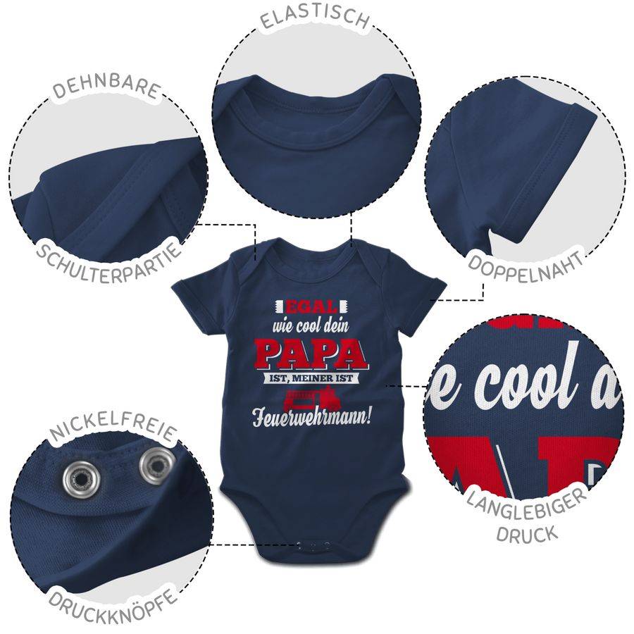 Shirtracer Egal wie Cool dein Papa meiner ist Feuerwehrmann Shirts & Mehr Shirtracer Kauf eins, bekomm eins gratis