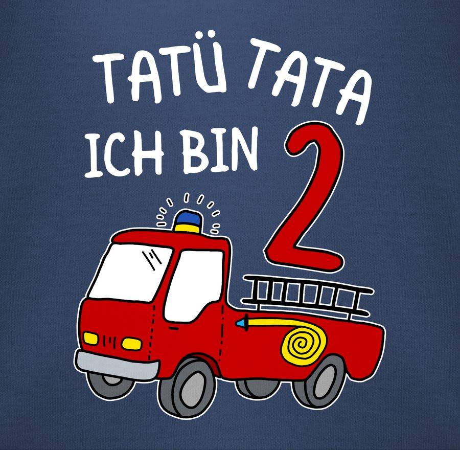 Shirtracer Tatü Tata Ich bin zwei Feuerwehrauto Shirts & Mehr Shirtracer VIP-Rabatte
