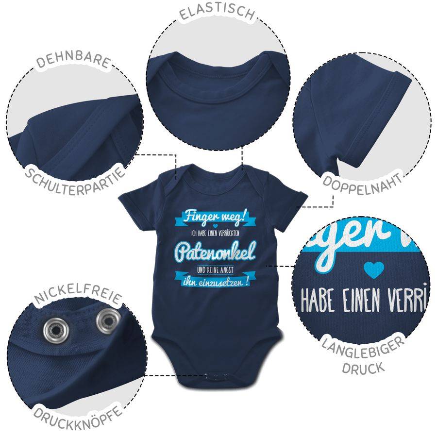 Shirtracer Ich habe einen verrückten Patenonkel blau Shirts & Mehr Shirtracer Vierteljährliche Förderung