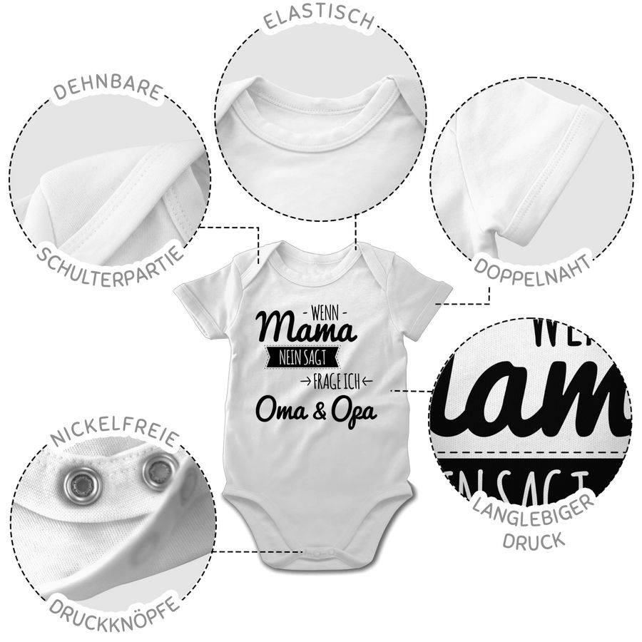 Shirtracer Wenn Mama nein sagt frag ich Oma und Opa Shirts & Mehr Shirtracer Begrenzt auf 3 Tage