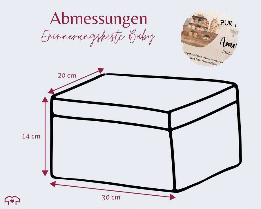 Shirtracer Zur Taufe mit Spruch Arche Noah Erinnerungskiste Taufe Shirtracer Im Verkauf