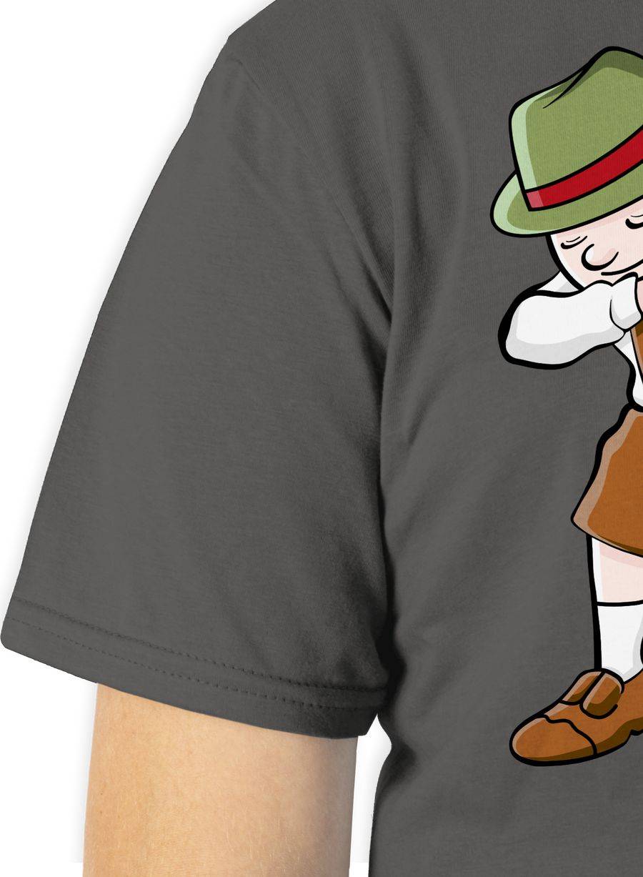 Shirtracer Dabbing Character in Lederhosen: Tshirt Rucksack Shirtracer Sonderangebot