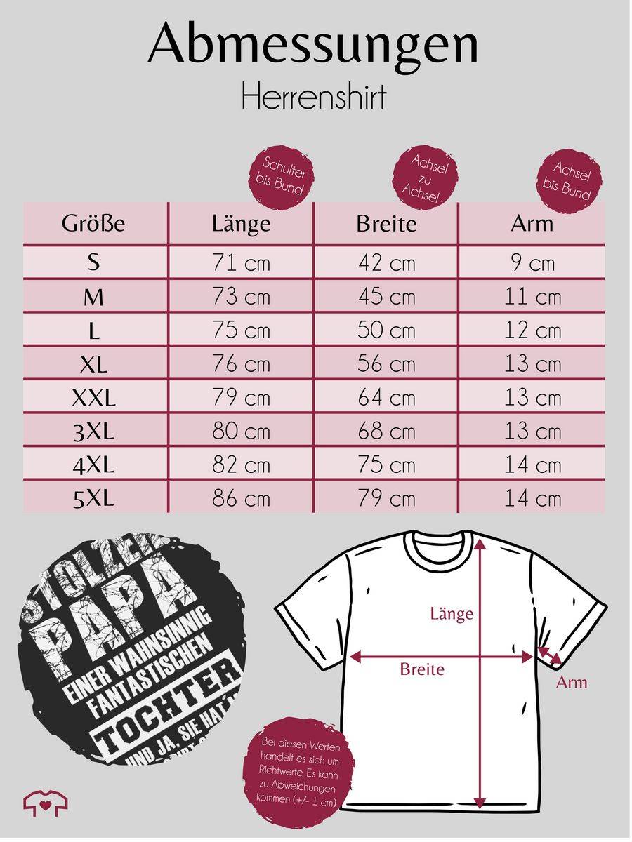 Shirtracer Stolzer Papa Fantastischen Tochter Shirts & Mehr Shirtracer Vatertagsangebot