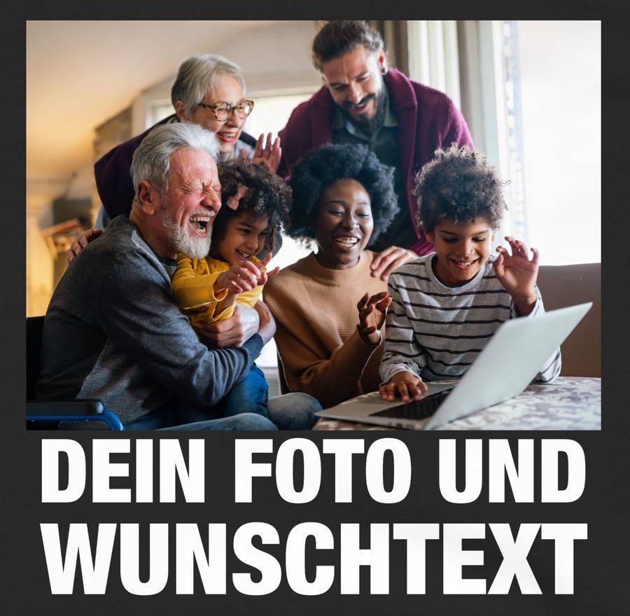 Shirtracer Mit Bild eigenem Foto Name Text Wunschtext: Tshirt Rucksack Shirtracer Heißer Verkauf