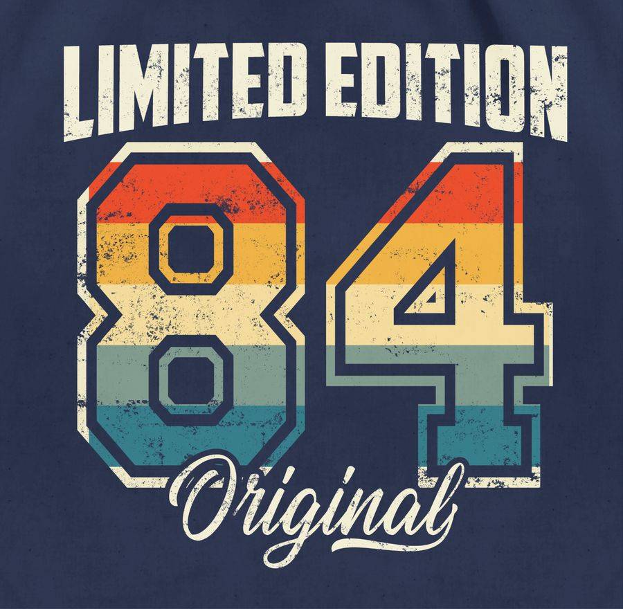 Shirtracer Limited Edition 1984 Original Vierzigster: T-Shirt Turnbeutel Shirtracer Online Outlet