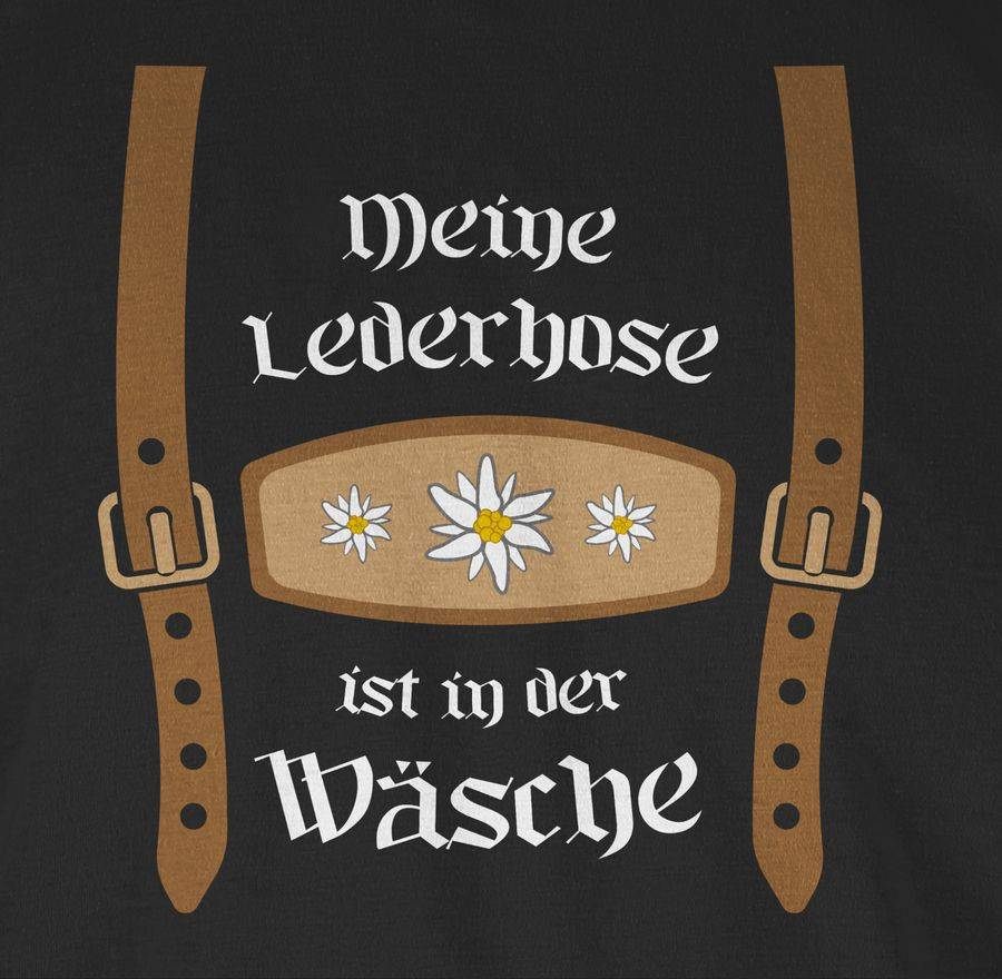 Shirtracer Meine Lederhose ist in der Wäsche Edelweiß: Tshirt Rucksack Shirtracer Große Rabatte
