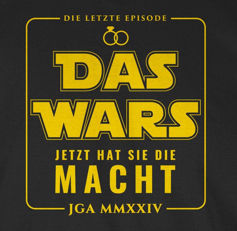 Shirtracer JGA 2024 Das Wars Jetzt hat sie die Macht: T-Shirt Gym Bag Shirtracer Bestseller