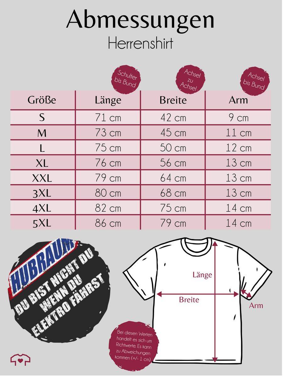 Shirtracer Hubraum - du bist nicht du, wenn du Elektro fährst Shirts & Mehr Shirtracer Nur für heute