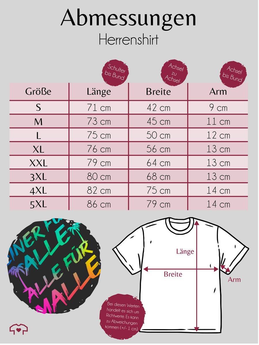 Shirtracer Malle für Alle - Einer für alle Alle für Malle: Tshirt Turnbeutel Shirtracer Hotsell
