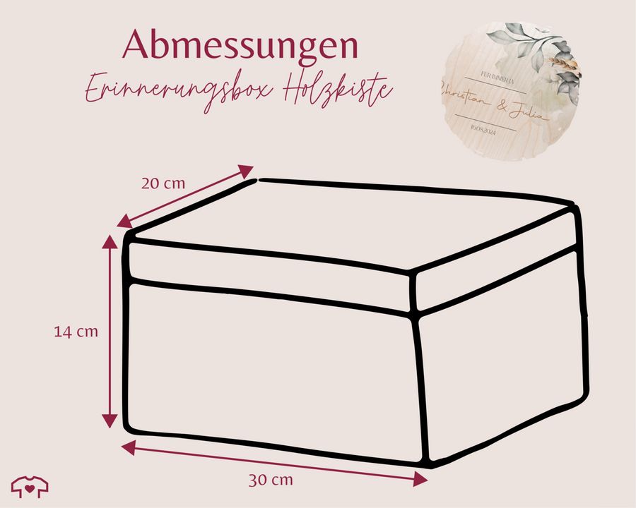 Shirtracer Für immer ja Liebesgeschenk Ich liebe Dich Geschenk Holzkiste Geldgeschenk Shirtracer Fabrikverkauf