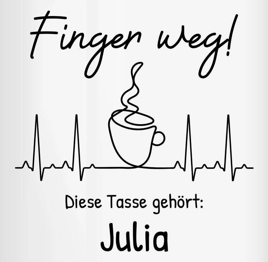 Shirtracer Finger weg diese Tasse gehört Shirts & Mehr Shirtracer Muttertagsangebot