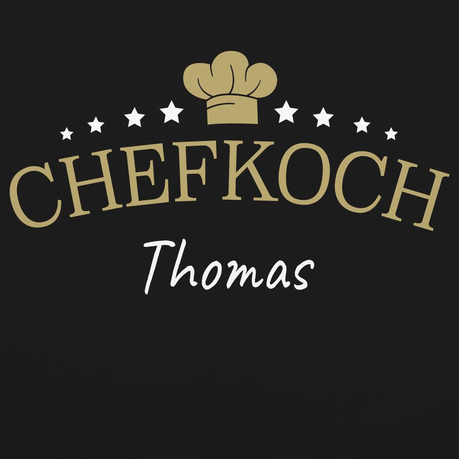 Shirtracer Chefkoch mit Name Geschenk für Koch: T-Shirt Gym Bag Shirtracer Bis zu 65% Rabatt