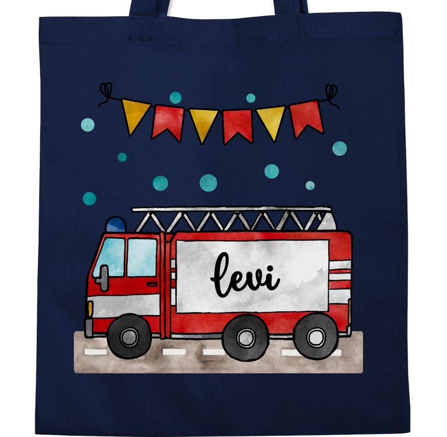 Shirtracer Feuerwehrauto - Geschenk: Tshirt Turnbeutel Shirtracer Vierteljährliche Förderung