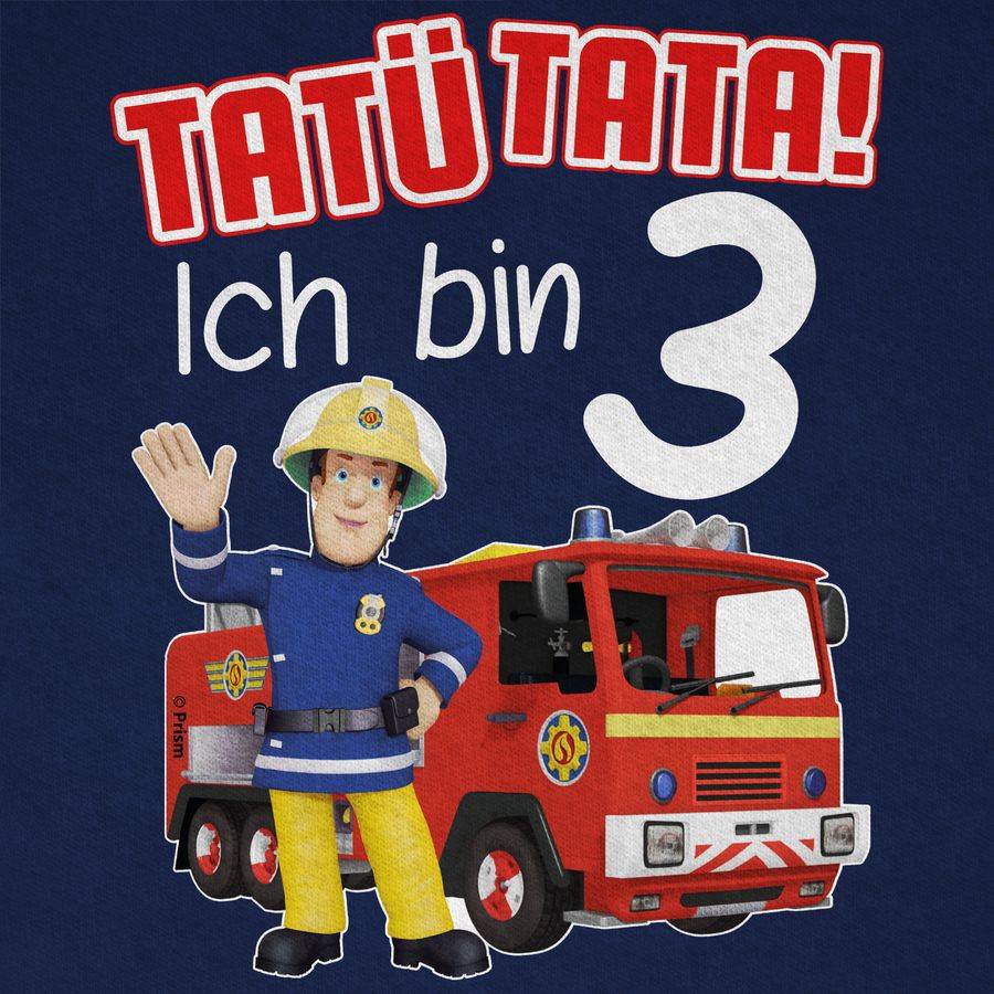 Shirtracer Tatü Tata! Ich bin 3 - rot: Tshirt Turnbeutel Shirtracer Nur noch ein Tag übrig