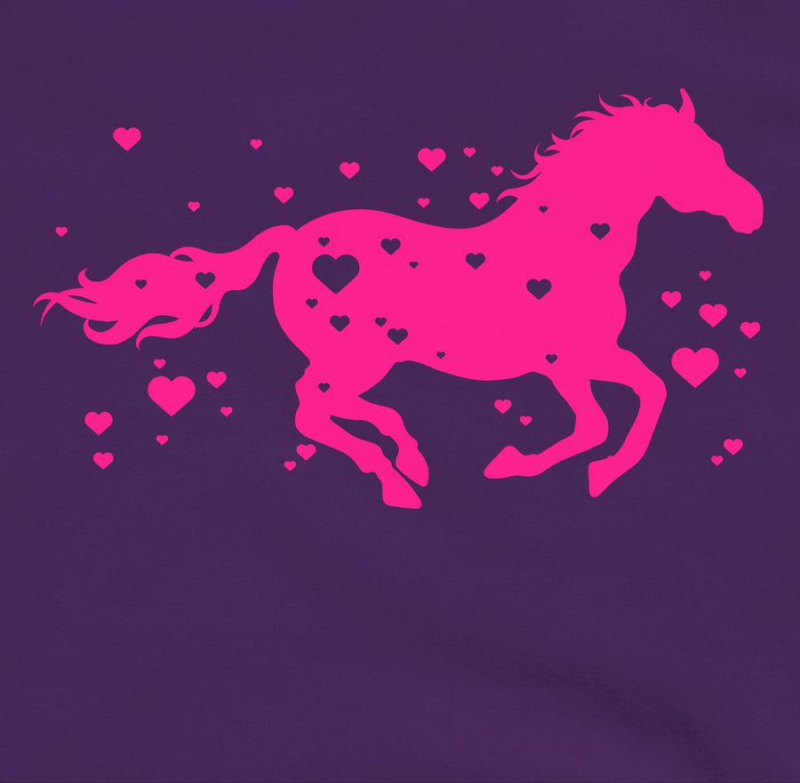 Shirtracer Pferd mit Herzen - fuchsia: T-Shirt Gym Bag Shirtracer Riesige Rabatte
