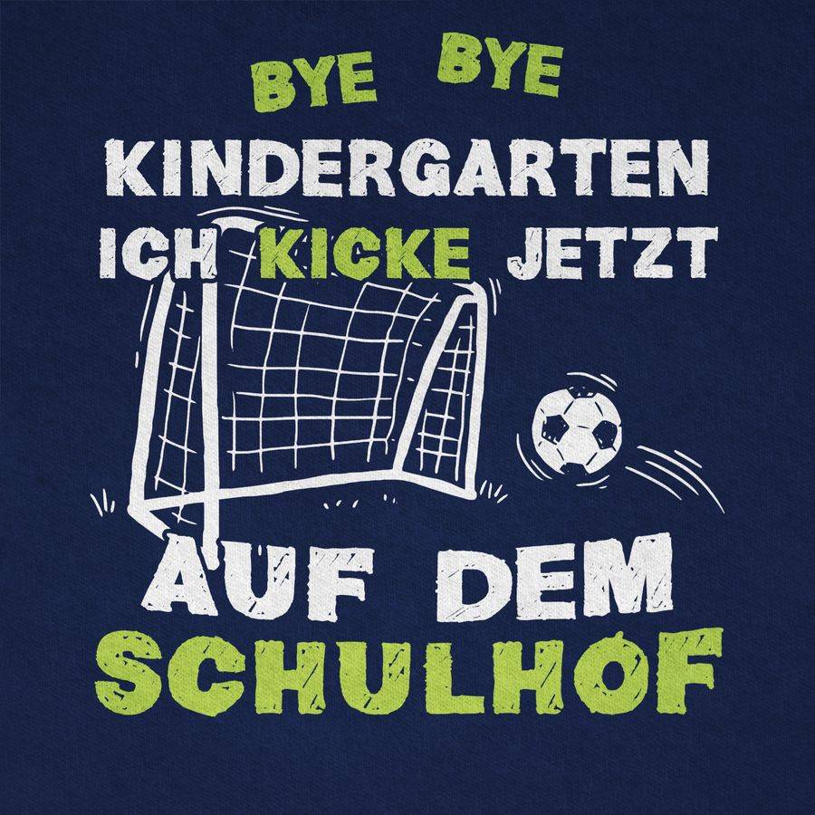 Shirtracer Bye Bye Kindergarten Einschulung Fußball Shirts & Mehr Shirtracer Im Verkauf
